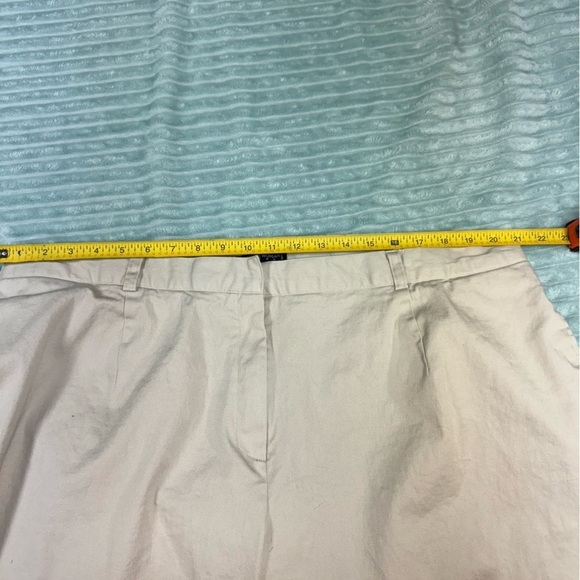 Larry Levine Woman Light tan khaki cotton Capris Capri pants size 24W - Picture 11 of 11